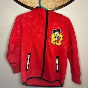 Disney Red Mickey Mouse Kids Hoodie